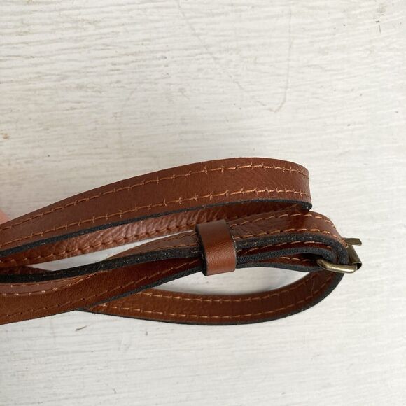 Patricia Nash Paullo Small Crossbody Shoulder Bag Brown Sherpa Leather Sheepskin - Picture 11 of 11